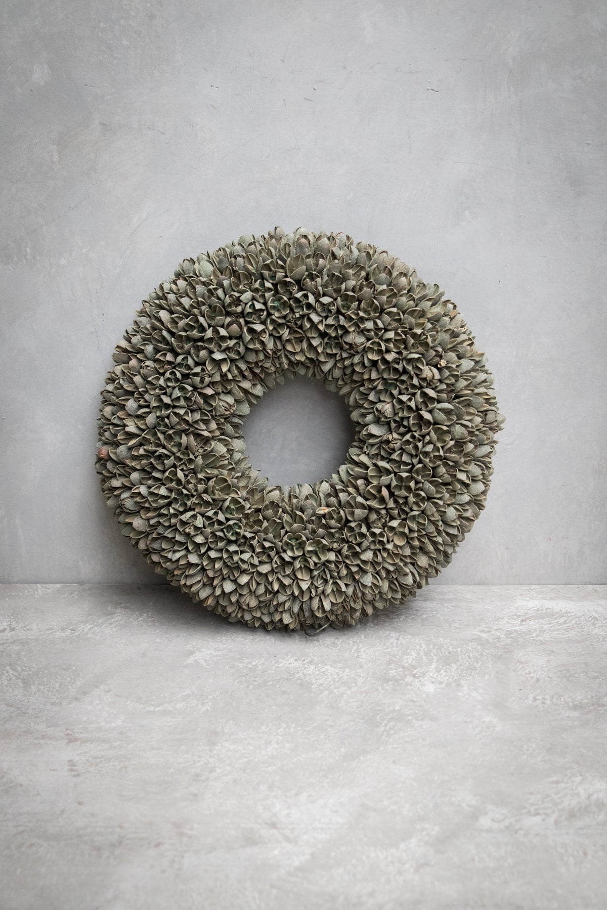 Bakulikranz · Ø 20–40 cm · Altgrün gewaschen · 40 cm · Ansicht 1