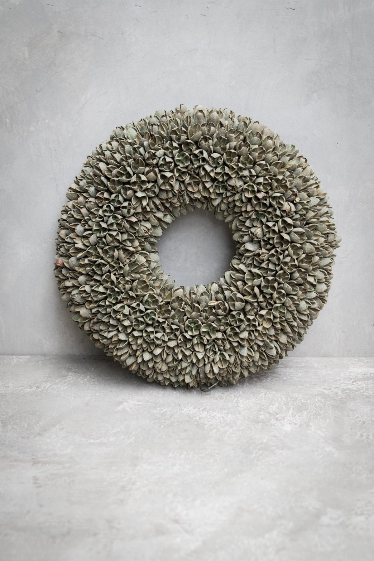 Bakulikranz · Ø 20–40 cm · Altgrün gewaschen · 30 cm · Ansicht 1
