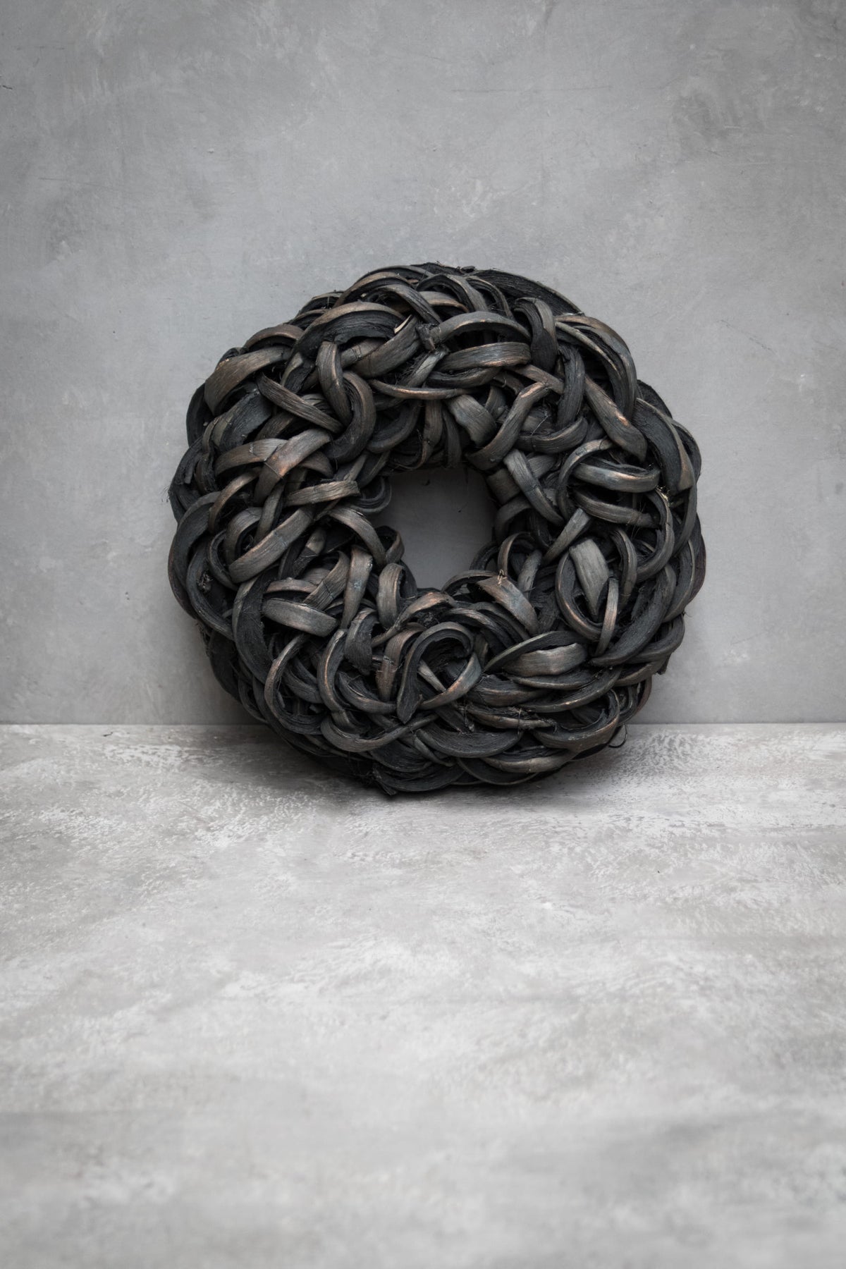 Kokosscheibenkranz · Ø 40–55 cm · Schwarz · 40 cm · Ansicht 1