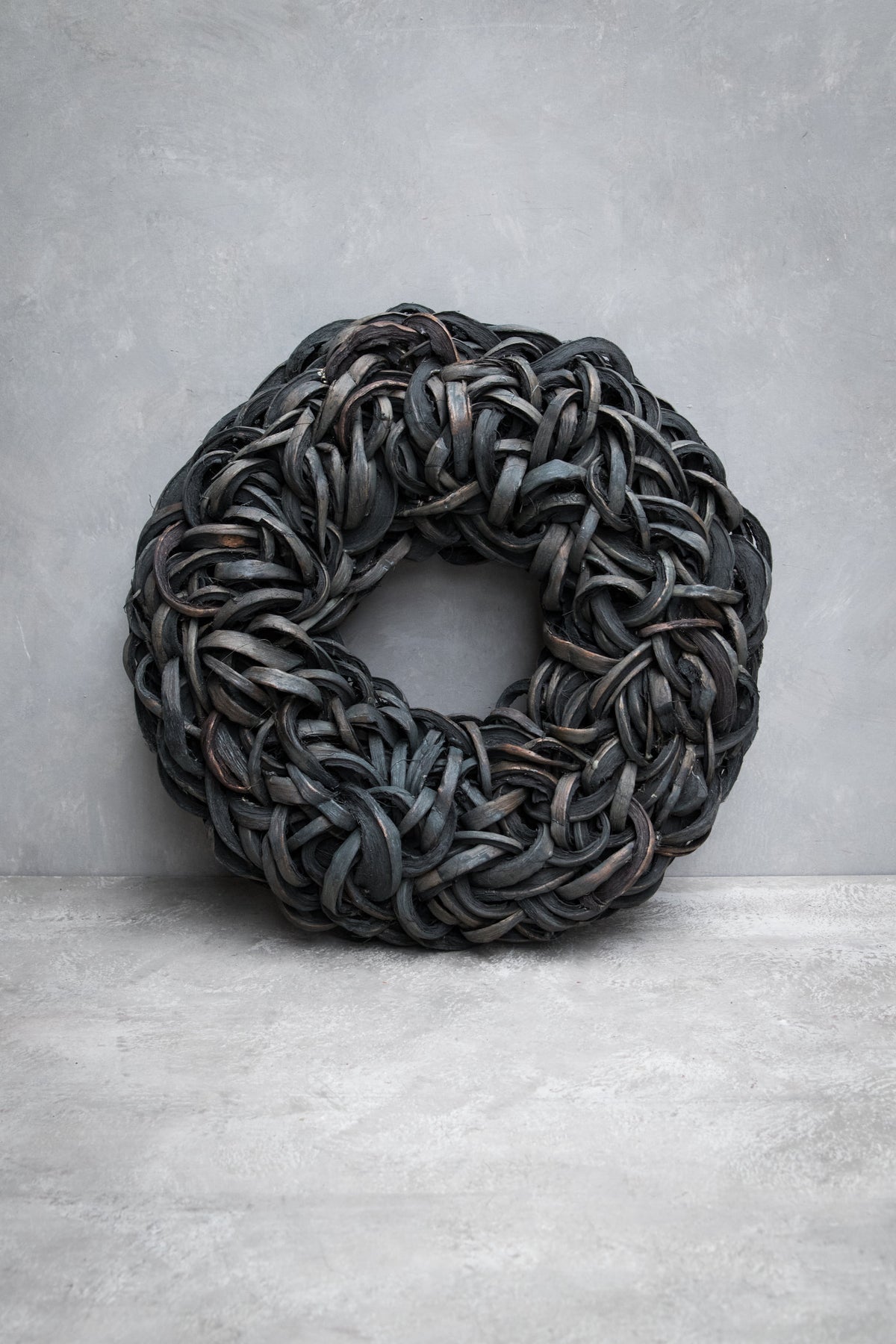 Kokosscheibenkranz · Ø 40–55 cm · Schwarz · 55 cm · Ansicht 1