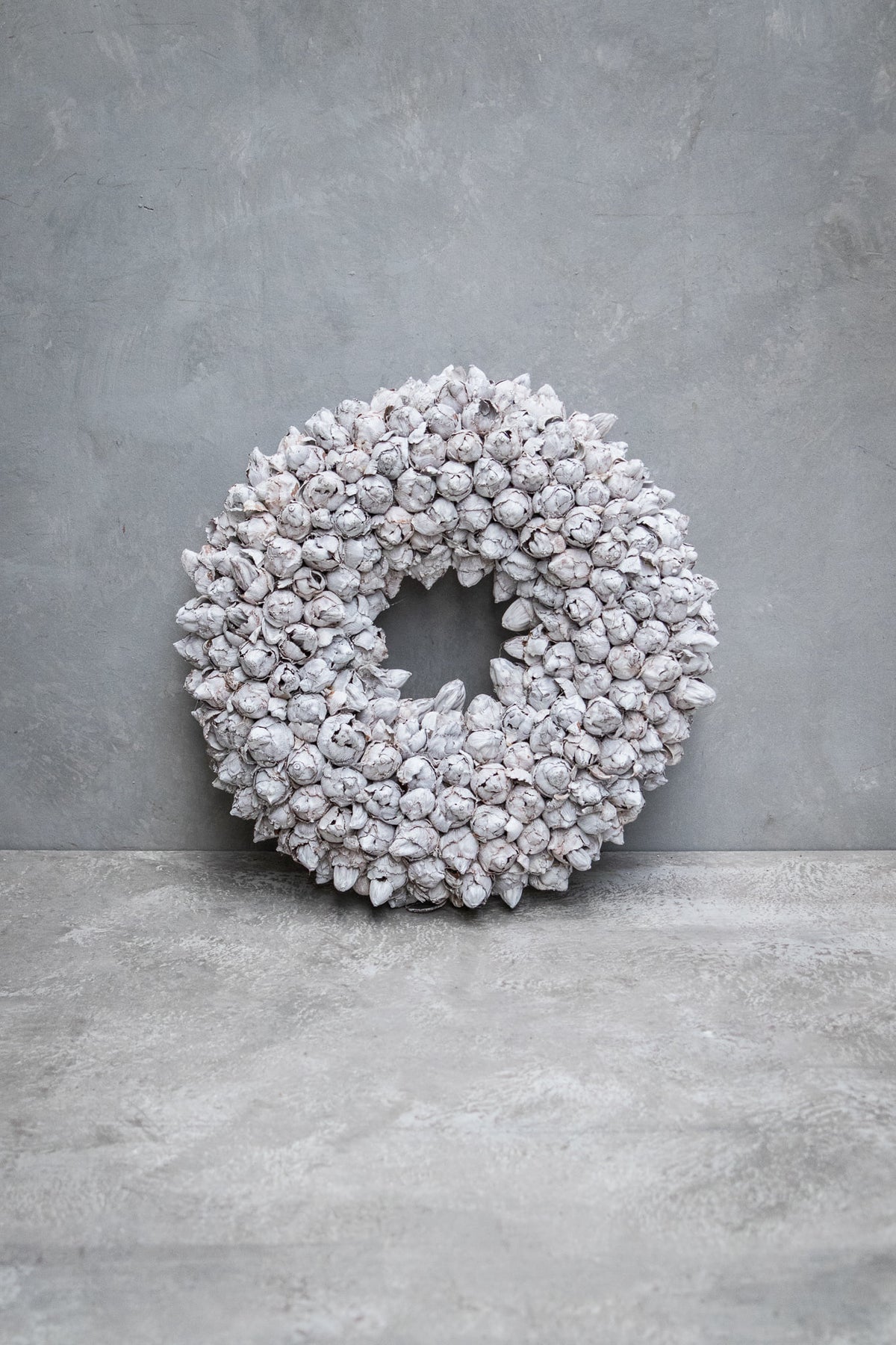 Kokosfruchtkranz · Ø 30–65 cm · Weiß · 40 cm · Ansicht 1