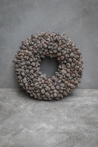 Kokosfruchtkranz · Ø 30–65 cm · Grau gewaschen · 40 cm · Ansicht 1