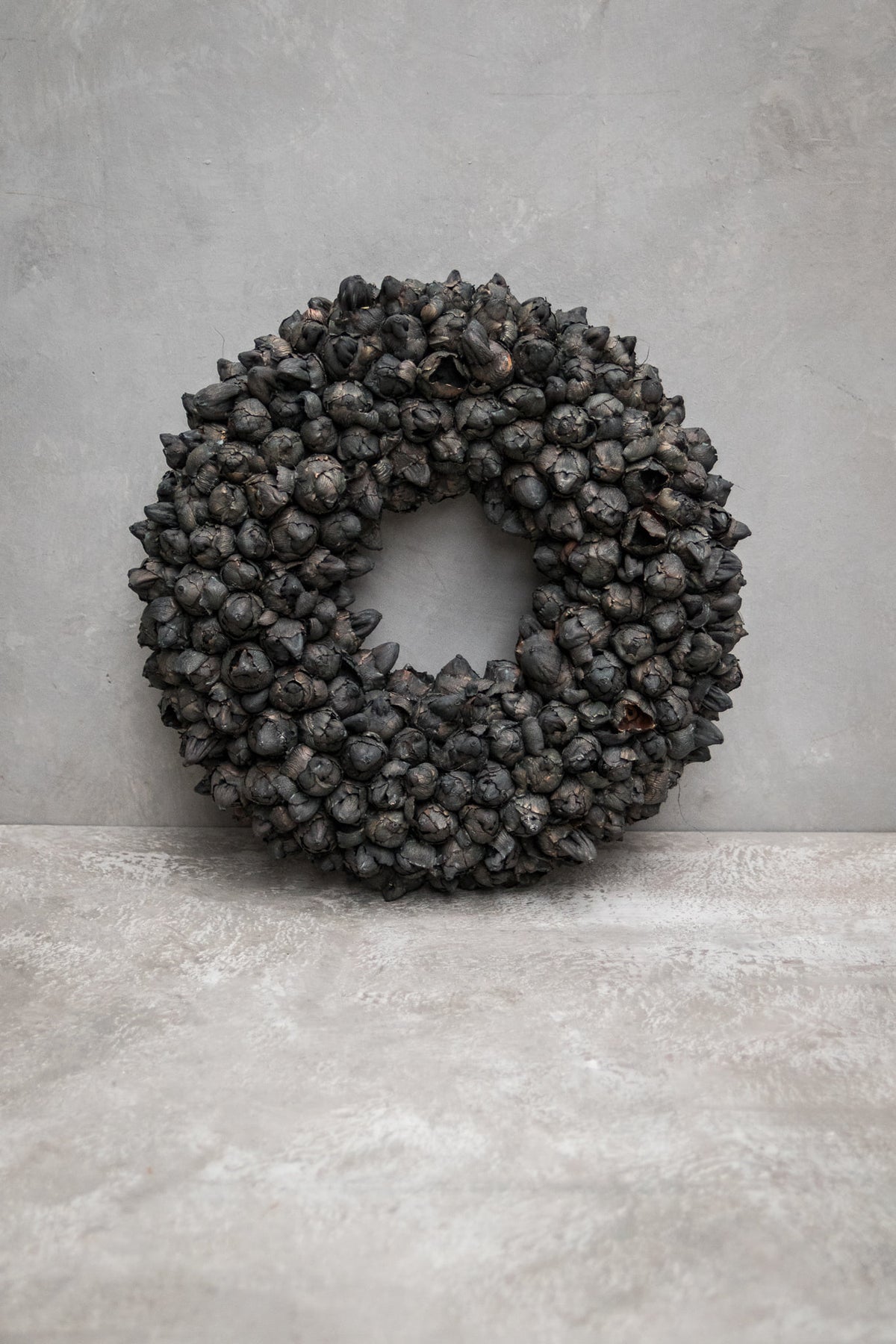 Kokosfruchtkranz · Ø 30–65 cm · Schwarz · 40 cm · Ansicht 1