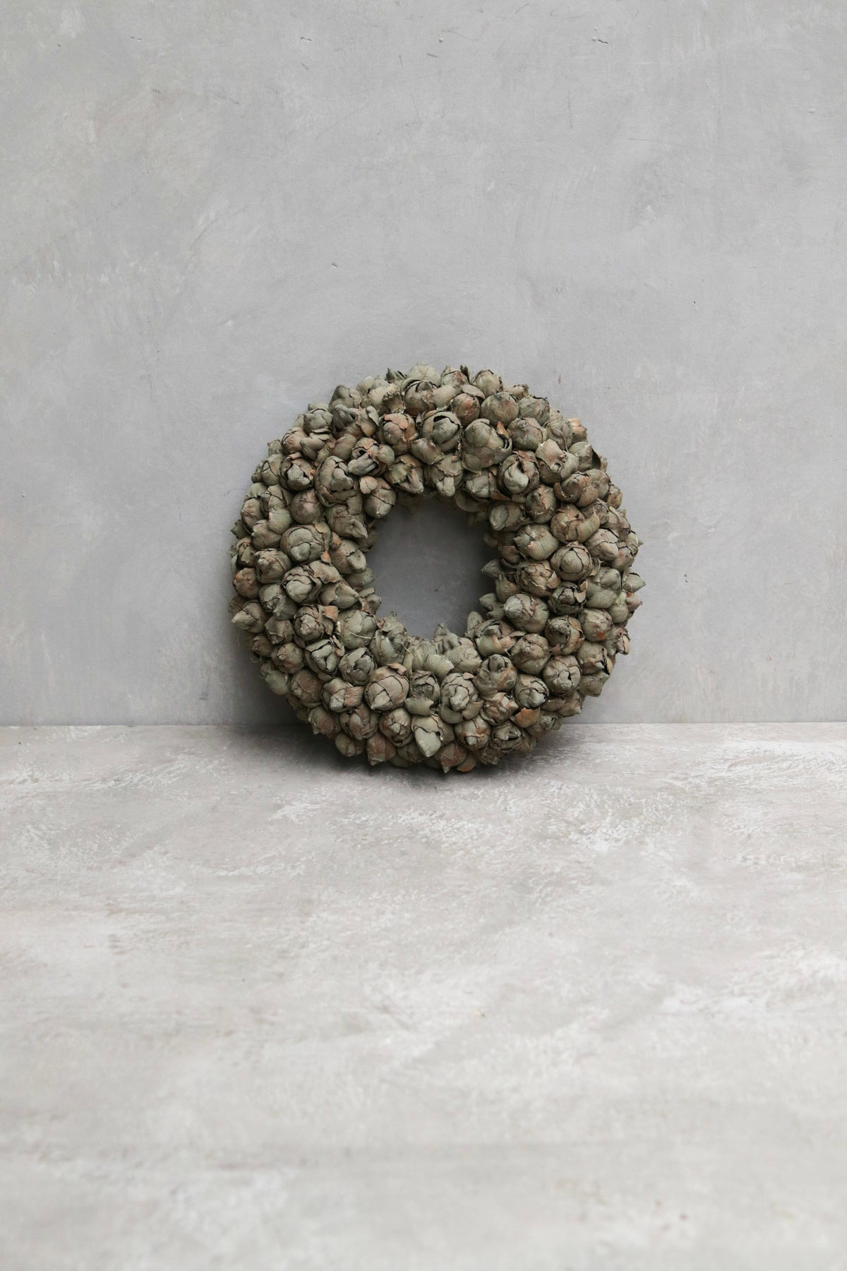 Kokosfruchtkranz · Ø 30–65 cm · Altgrün gewaschen · 30 cm · Ansicht 1