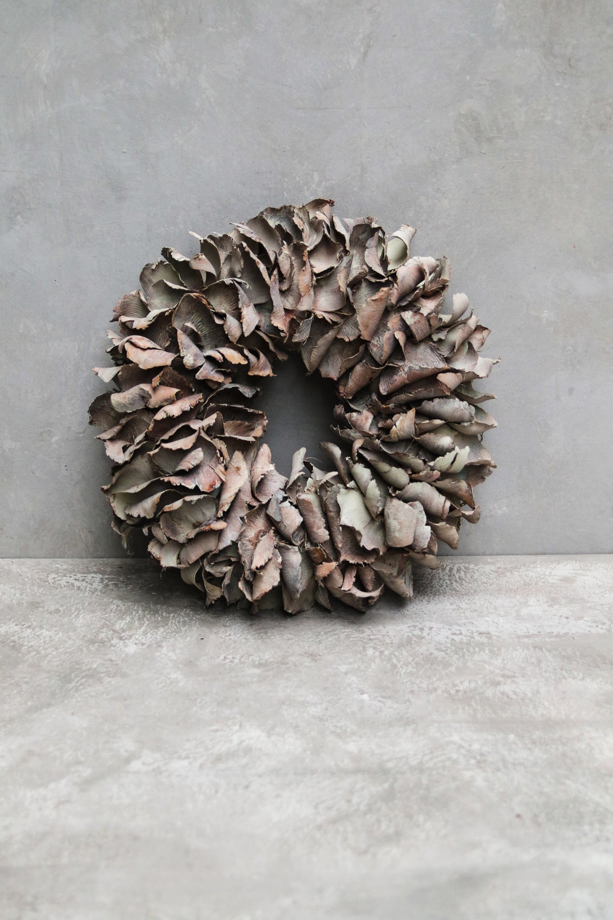 Palmblattkranz · Ø 25–100 cm · Grau gewaschen · 40 cm · Ansicht 1