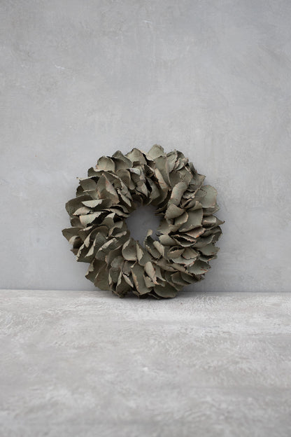 Palmblattkranz · Ø 25–100 cm · Altgrün gewaschen · 25 cm · Ansicht 1