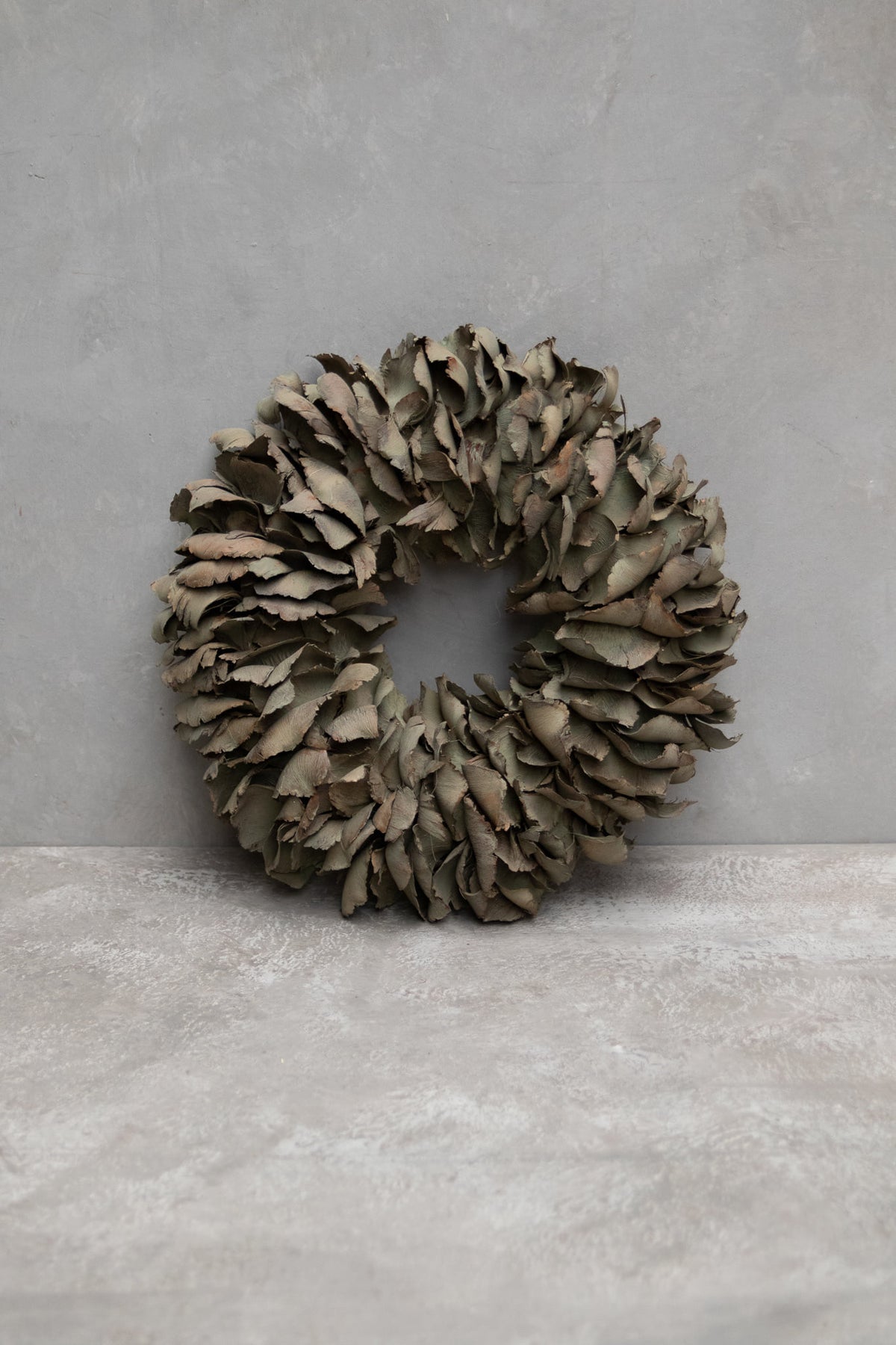 Palmblattkranz · Ø 25–100 cm · Altgrün gewaschen · 40 cm · Ansicht 1