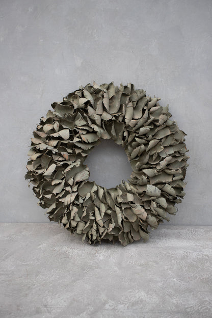 Palmblattkranz · Ø 25–100 cm · Altgrün gewaschen · 55 cm · Ansicht 1
