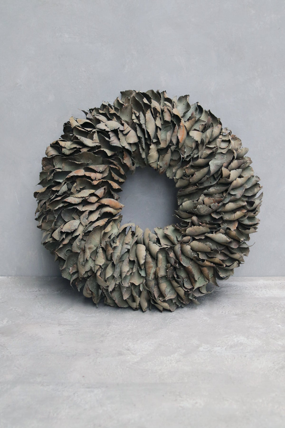 Palmblattkranz · Ø 25–100 cm · Altgrün gewaschen · 65 cm · Ansicht 1