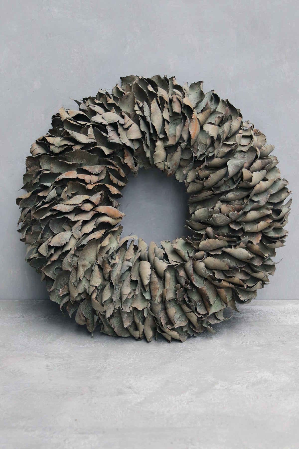 Palmblattkranz · Ø 25–100 cm · Altgrün gewaschen · 80 cm · Ansicht 1