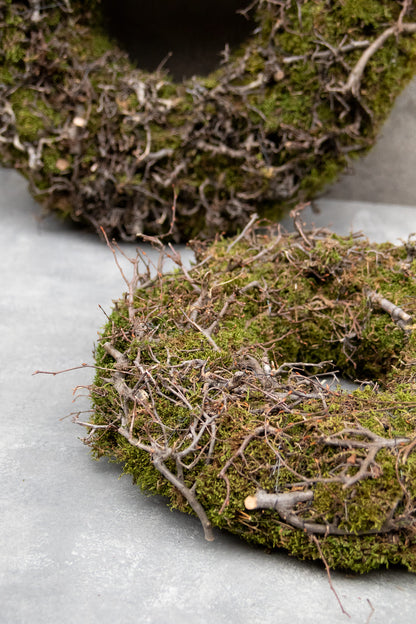 Kräftiger Mooskranz mit Bonsai · Ø 30–60 cm · Natur · 30 cm · Ansicht 4
