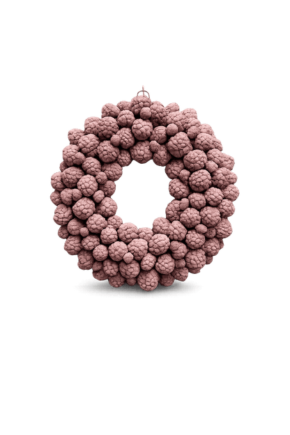 Ata-Fruchtkranz · Ø 30–45 cm · Tonrosa · 45 cm · Ansicht 3