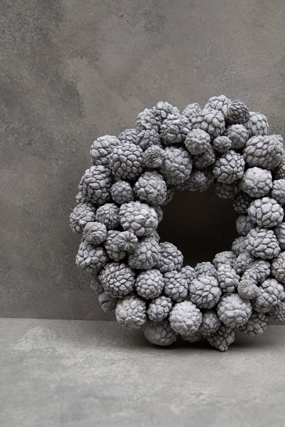 Ata-Fruchtkranz · Ø 30–45 cm · Nebelgrau · 45 cm · Ansicht 2