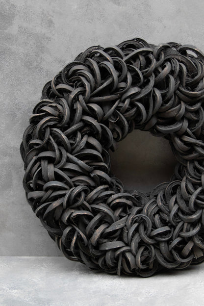 Kokosscheibenkranz · Ø 40–55 cm · Schwarz · 40 cm · Ansicht 2