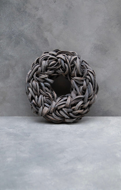 Kokosscheibenkranz · Ø 40–55 cm · Rauchgrau · 40 cm · Ansicht 1