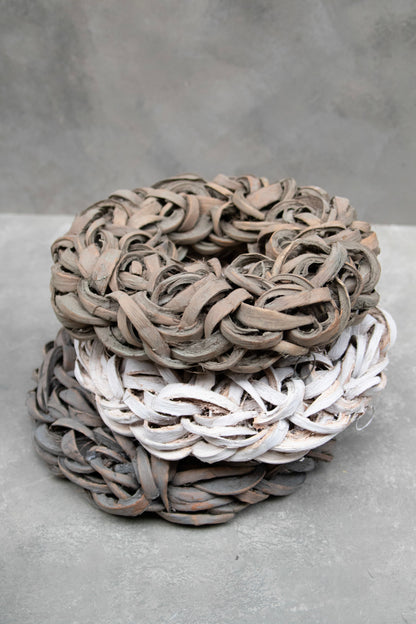 Kokosscheibenkranz · Ø 40–55 cm · Rauchgrau · 40 cm · Ansicht 2