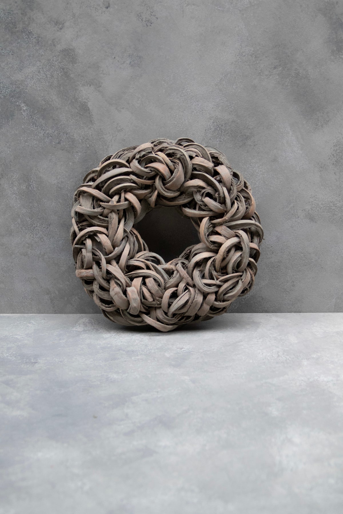 Kokosscheibenkranz · Ø 40–55 cm · Grau gewaschen · 40 cm · Ansicht 1