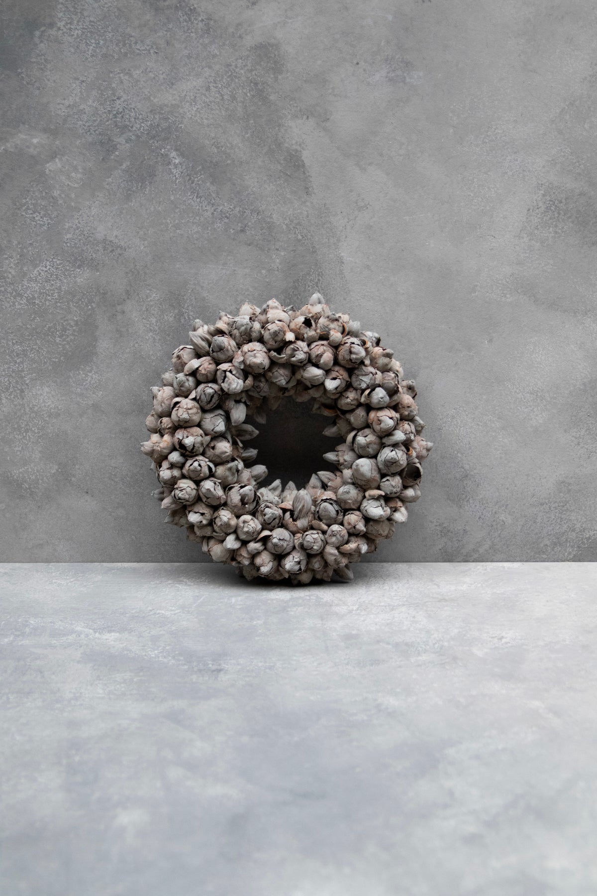 Kokosfruchtkranz · Ø 30–65 cm · Grau gewaschen · 30 cm · Ansicht 1