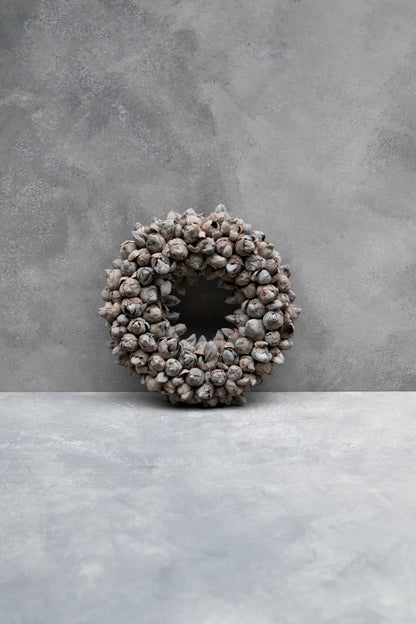Kokosfruchtkranz · Ø 30–65 cm · Grau gewaschen · 30 cm · Ansicht 1
