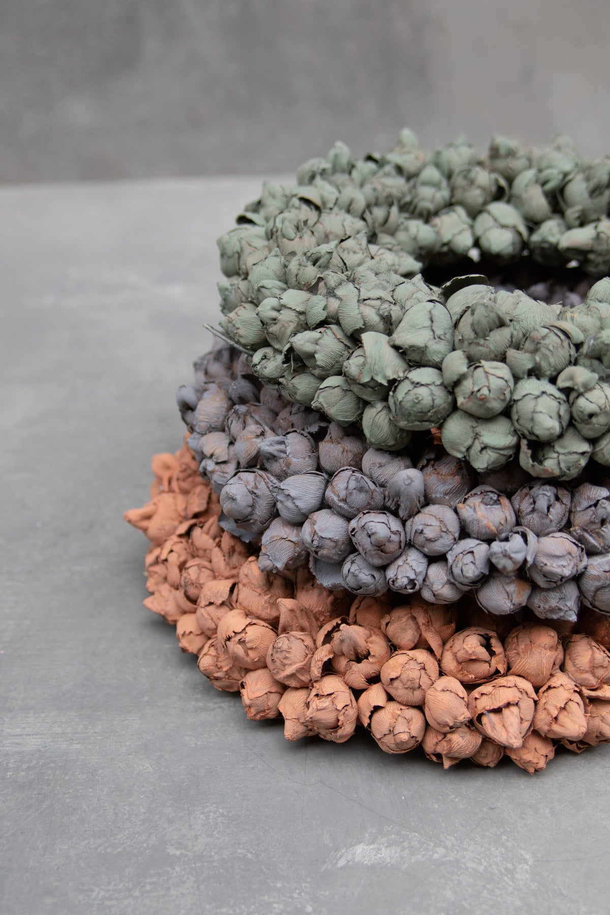 Kokosfruchtkranz · Ø 30–65 cm · Terrakottarot · 30 cm · Ansicht 4