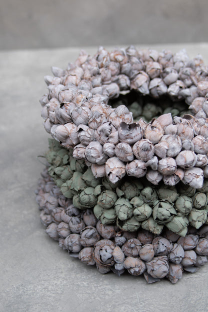 Kokosfruchtkranz · Ø 30–65 cm · Nebelgrau · 30 cm · Ansicht 4