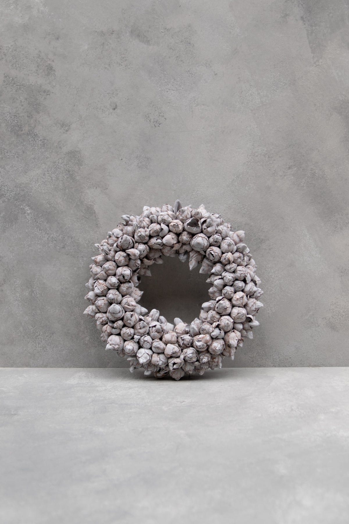 Kokosfruchtkranz · Ø 30–65 cm · Nebelgrau · 30 cm · Ansicht 5