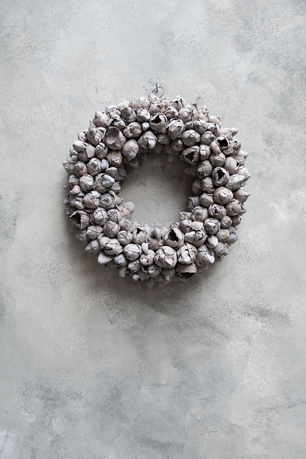 Kokosfruchtkranz · Ø 30–65 cm · Nebelgrau · 30 cm · Ansicht 2