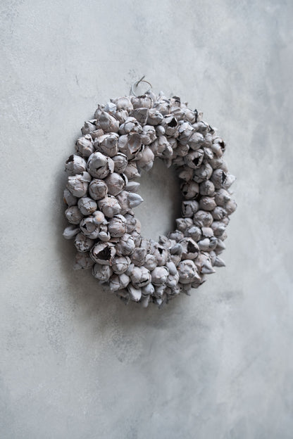 Kokosfruchtkranz · Ø 30–65 cm · Nebelgrau · 30 cm · Ansicht 3