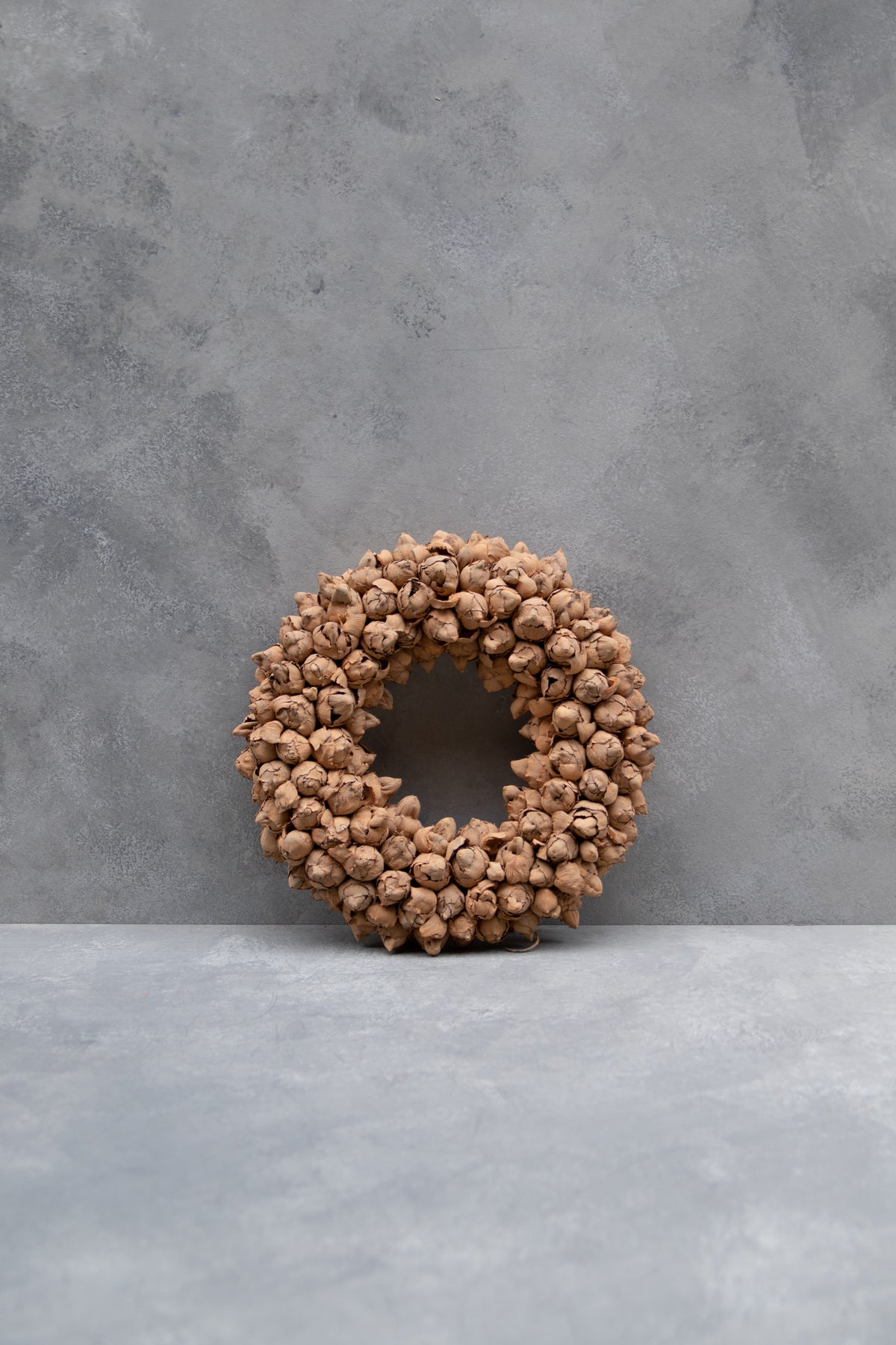 Kokosfruchtkranz · Ø 30–65 cm · Terrakottaorange · 30 cm · Ansicht 1