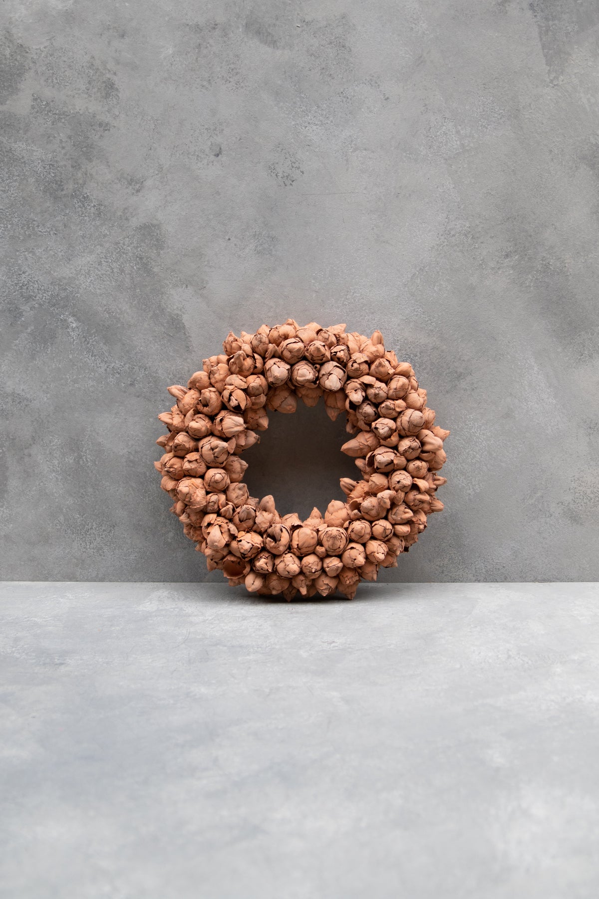 Kokosfruchtkranz · Ø 30–65 cm · Terrakottarot · 30 cm · Ansicht 1