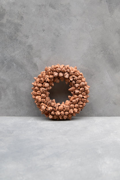 Kokosfruchtkranz · Ø 30–65 cm · Terrakottarot · 30 cm · Ansicht 1