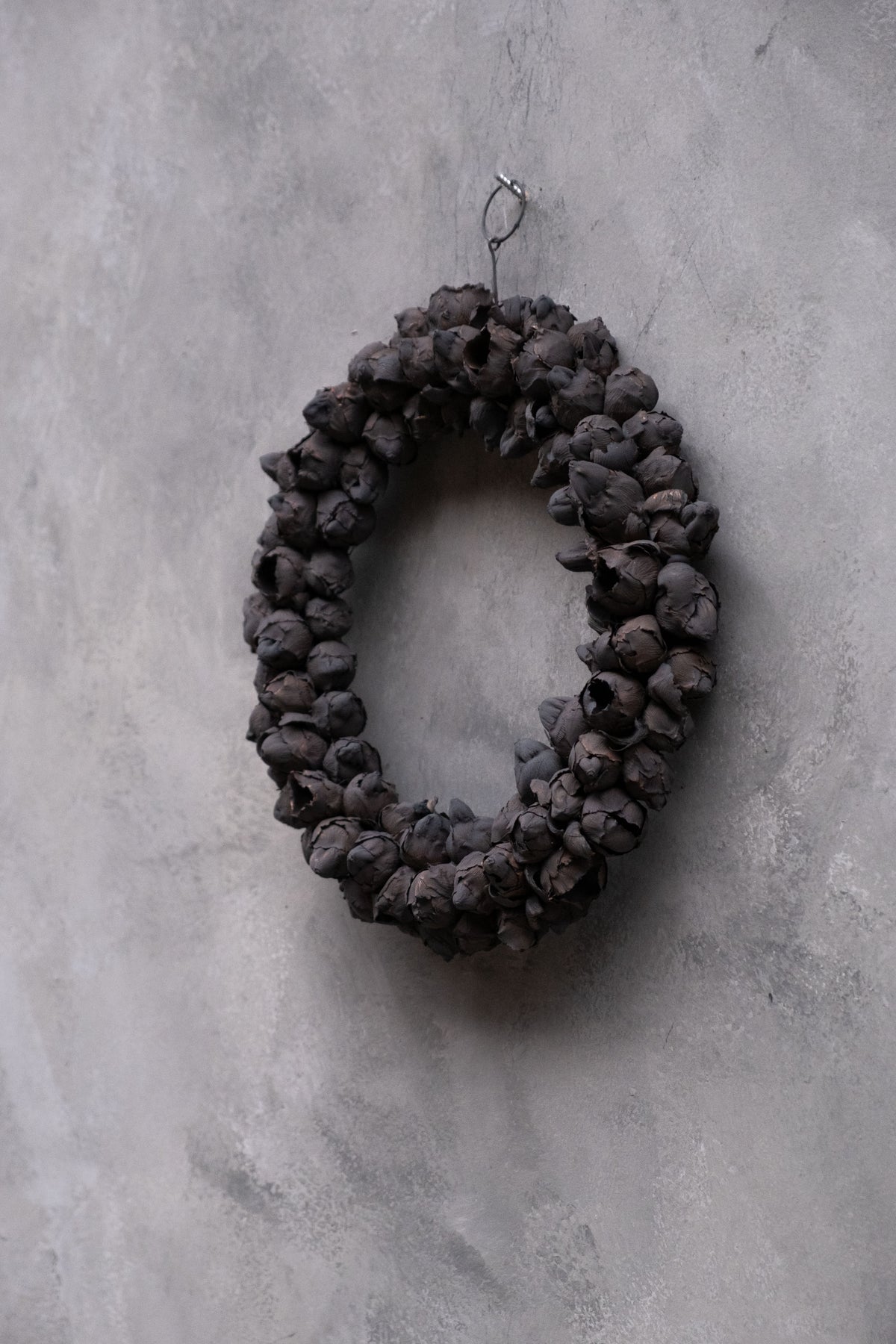 Schmaler Kokosfruchtkranz · Ø 20–55 cm · Schwarz · 30 cm · Ansicht 3