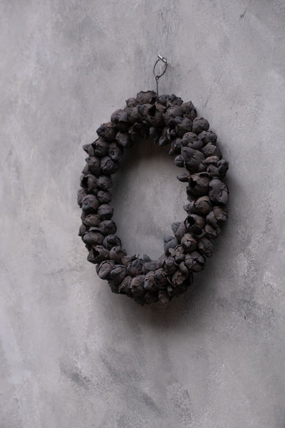Schmaler Kokosfruchtkranz · Ø 20–55 cm · Schwarz · 30 cm · Ansicht 3