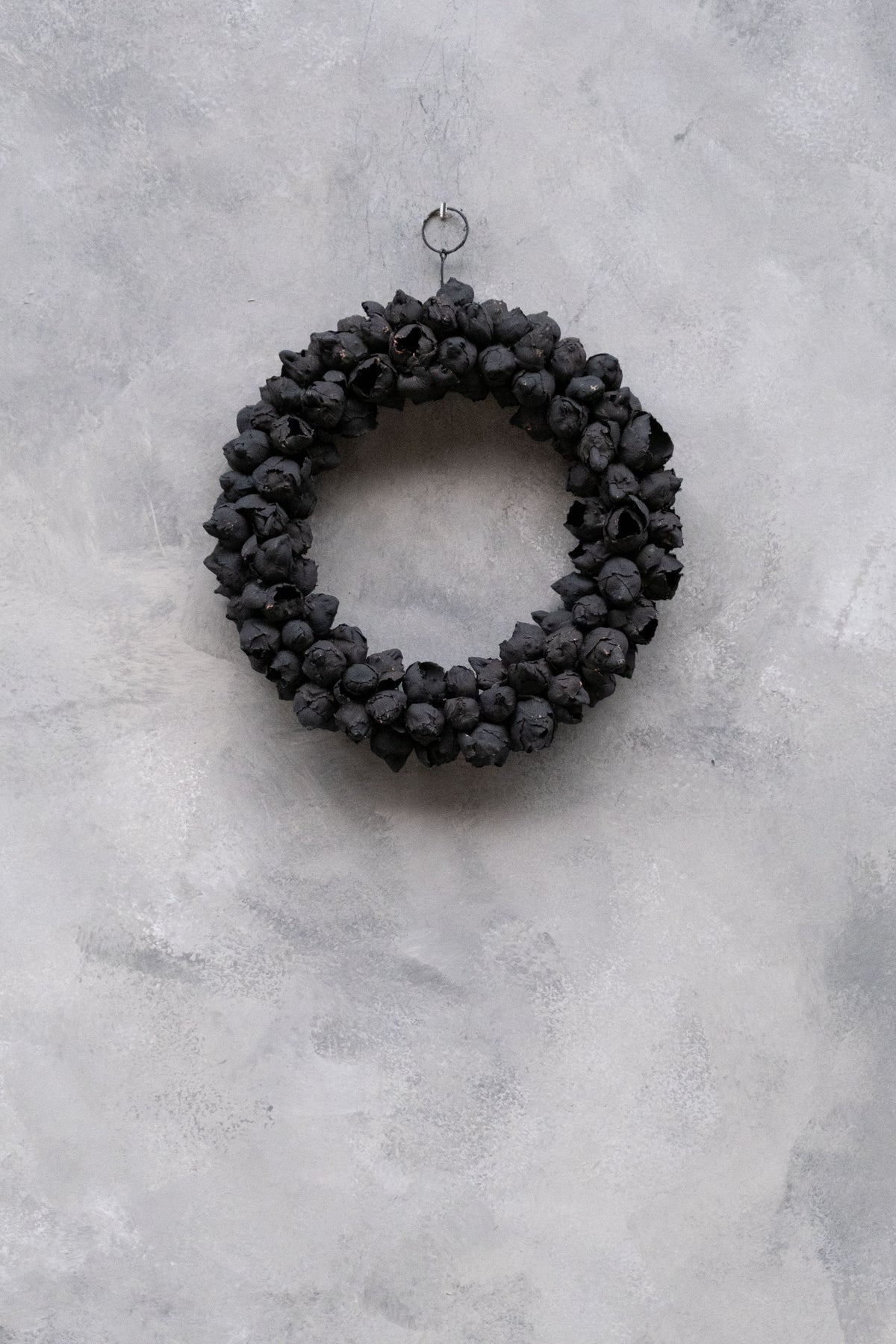 Schmaler Kokosfruchtkranz · Ø 20–55 cm · Schwarz · 30 cm · Ansicht 1