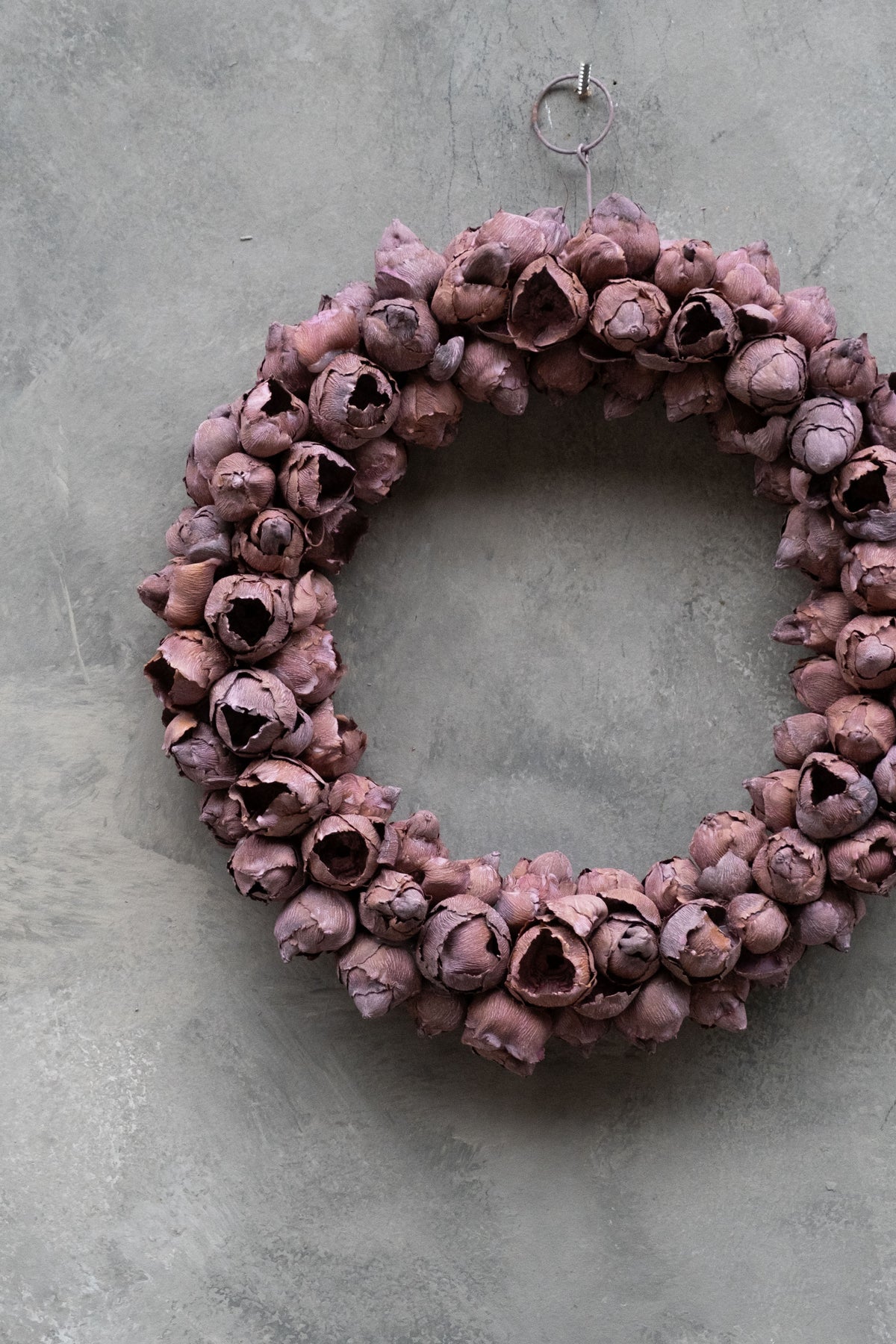 Schmaler Kokosfruchtkranz · Ø 20–55 cm · Mauve · 20 cm · Ansicht 3