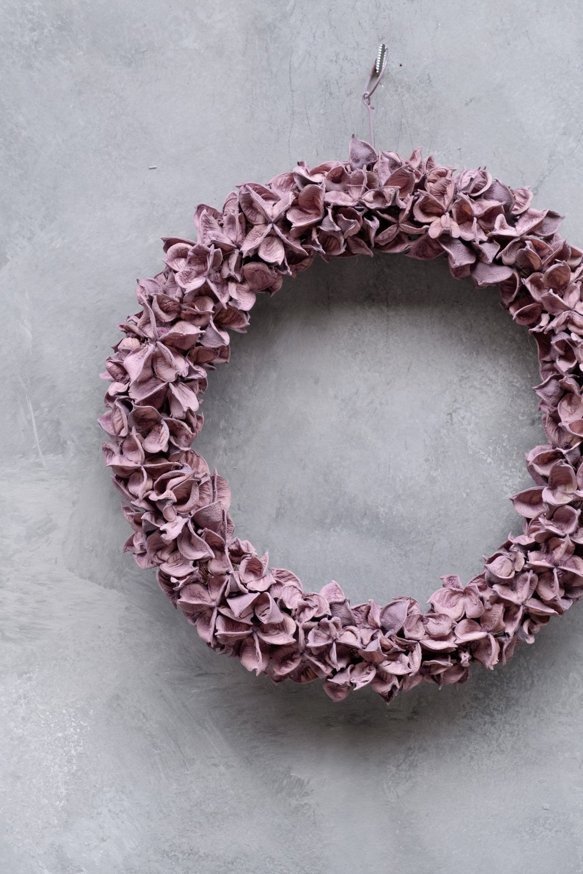 Schmaler Baumwollkapselkranz · Ø 20–30 cm · Mauve · 20 cm · Ansicht 2
