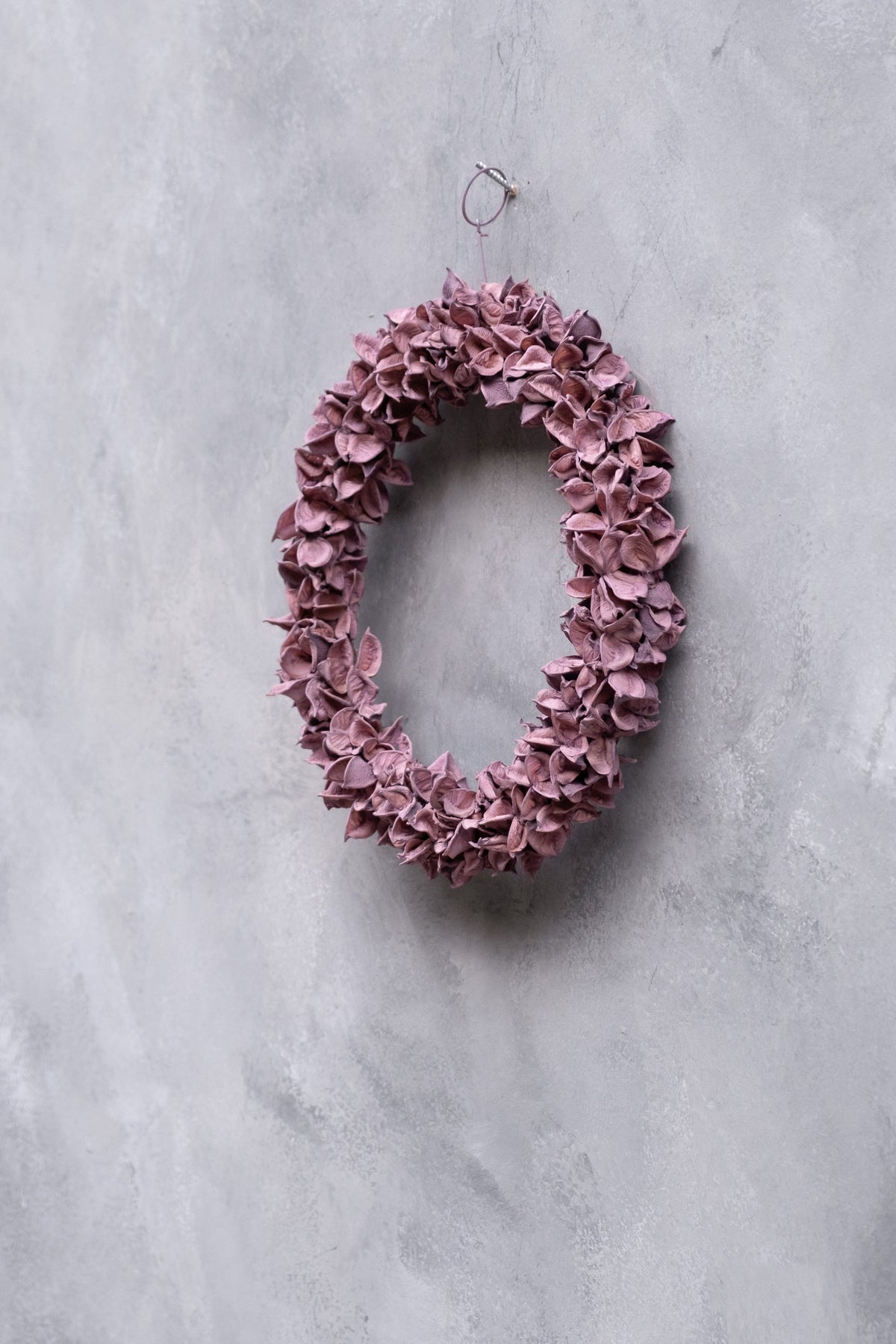 Schmaler Baumwollkapselkranz · Ø 20–30 cm · Mauve · 20 cm · Ansicht 4
