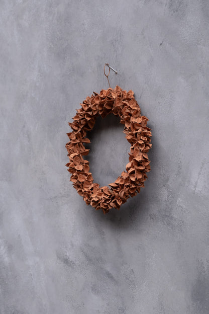 Schmaler Baumwollkapselkranz · Ø 20–30 cm · Terrakotta · 20 cm · Ansicht 3