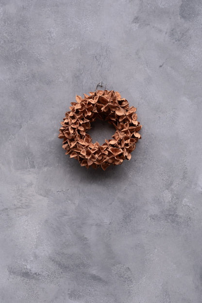Schmaler Baumwollkapselkranz · Ø 20–30 cm · Terrakotta · 20 cm · Ansicht 2
