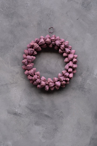 Schmaler Kiya-Fruchtkranz · Ø 30–55 cm · Cerise · 30 cm · Ansicht 1