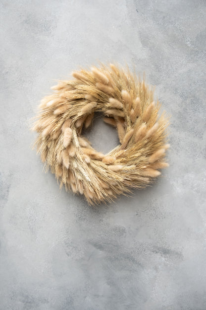 Lagurus-Weizen-Kranz · Ø 28 cm · Natur · 28 cm · Ansicht 1