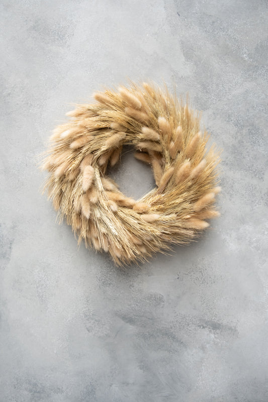 Lagurus-Weizen-Kranz · Ø 28 cm · Natur · 28 cm · Ansicht 1
