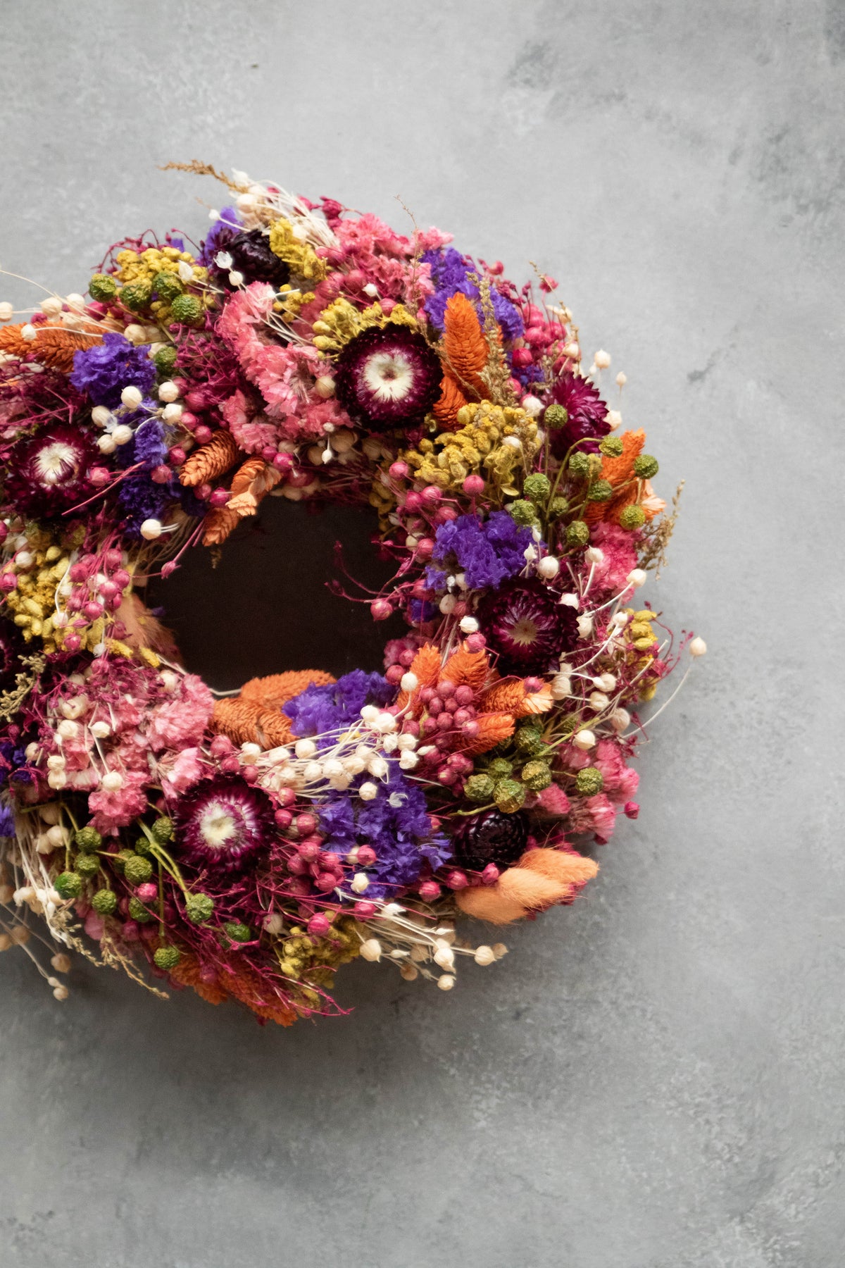 Trockenblumenkranz „Maylia“ · Ø 20–28 cm · Natur · 20 cm · Ansicht 3