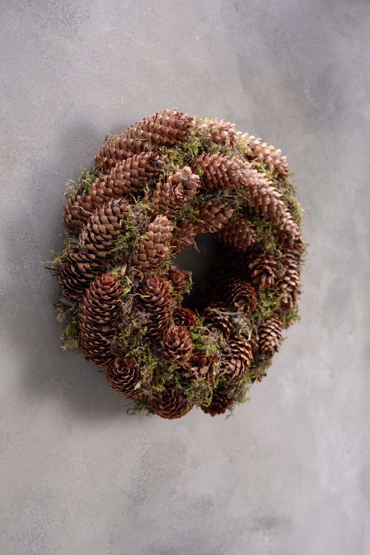 Hoher Mooskranz mit Fichte · Ø 30 cm · Natur · 30 cm · Ansicht 3