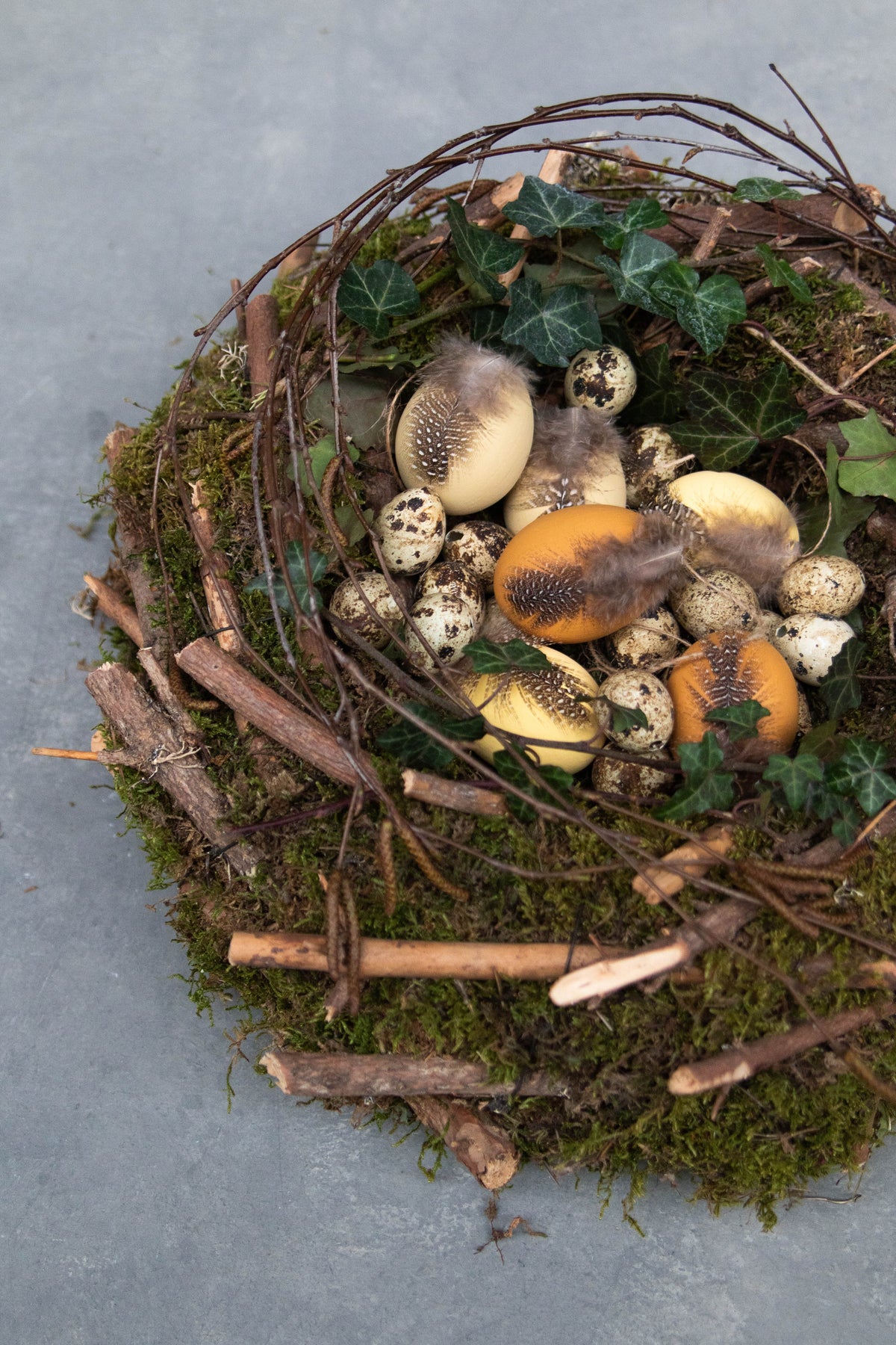 Moosnestkranz mit Stäben · Ø 40 cm · Natur · 40 cm · Ansicht 2