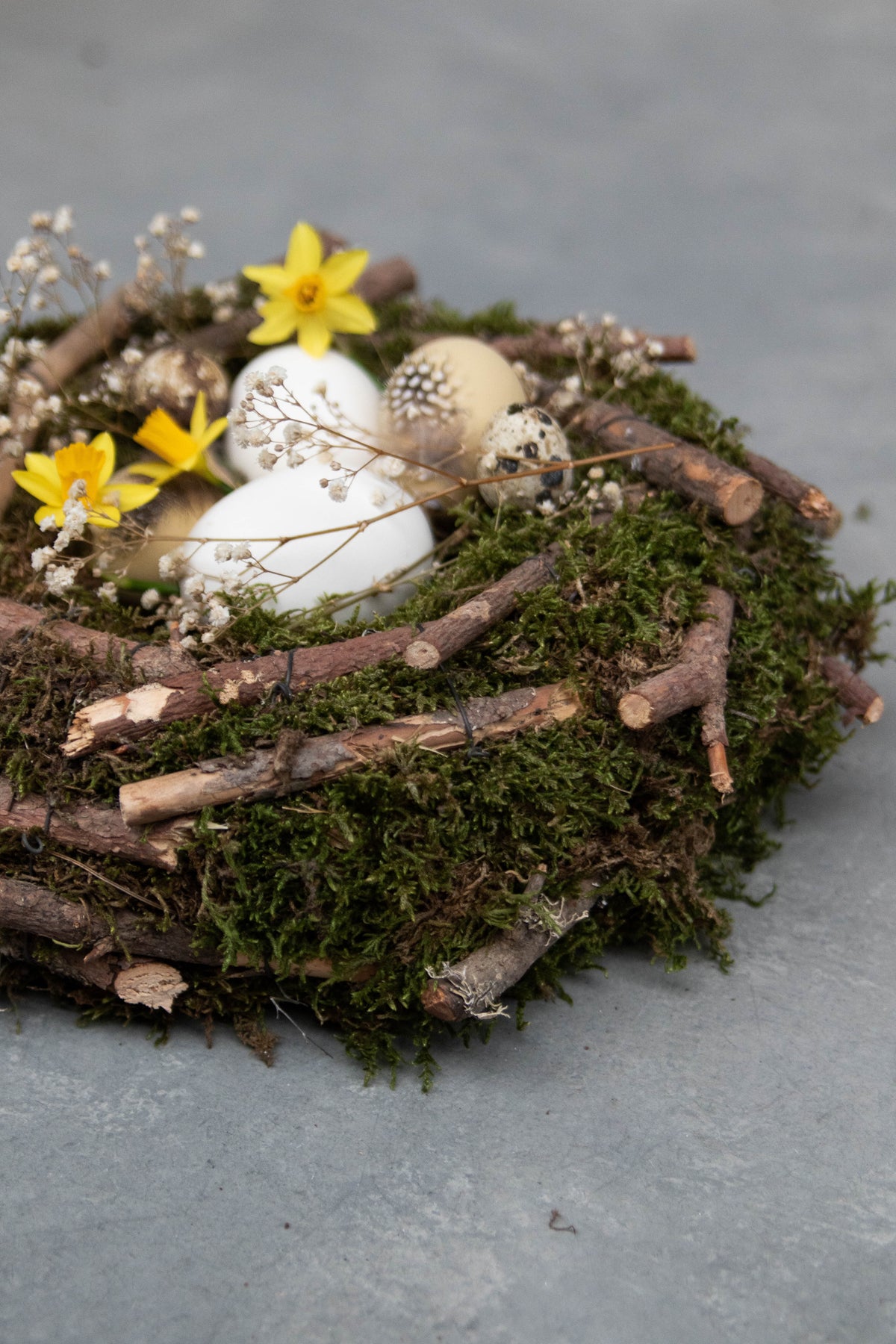 Moosnestkranz mit Stäben · Ø 40 cm · Natur · 40 cm · Ansicht 5