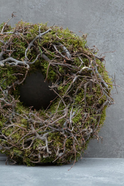 Kräftiger Mooskranz mit Bonsai · Ø 30–60 cm · Natur · 30 cm · Ansicht 3
