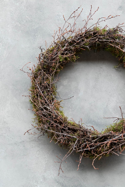 Schmaler Mooskranz mit wildem Bonsai · Ø 40–50 cm · Natur · 50 cm · Ansicht 2