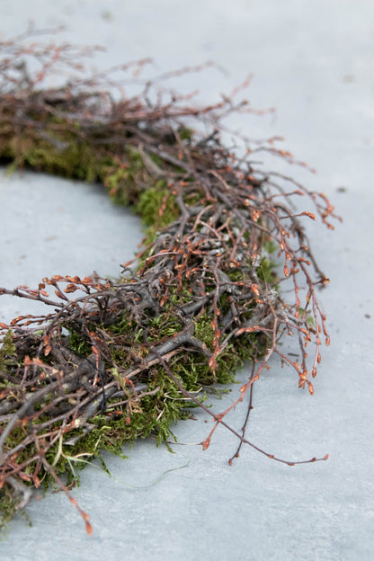 Schmaler Mooskranz mit wildem Bonsai · Ø 40–50 cm · Natur · 50 cm · Ansicht 3