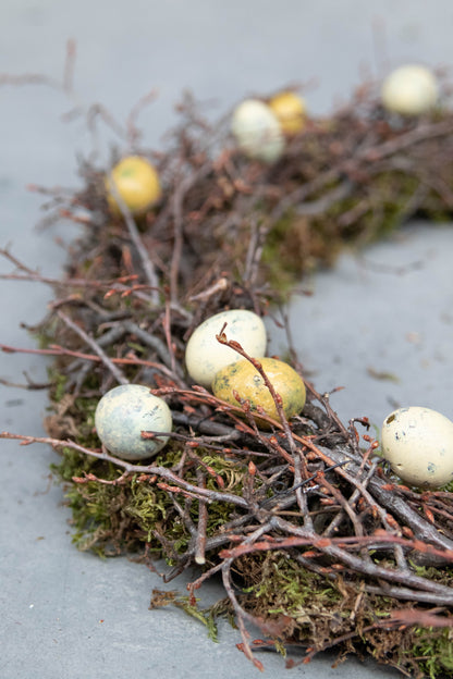Schmaler Mooskranz mit wildem Bonsai · Ø 40–50 cm · Natur · 50 cm · Ansicht 4